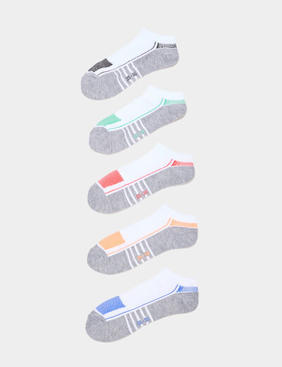 Lot de 5 paires de chaussettes de sport multicolore garçon