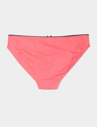 Lot 3 culottes coton rose fushia femme
