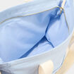 Sac cabas avec bandouli&egrave;re bleu ciel femme