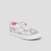 Tennis en toile à scratchs pailletées multicolore fille
