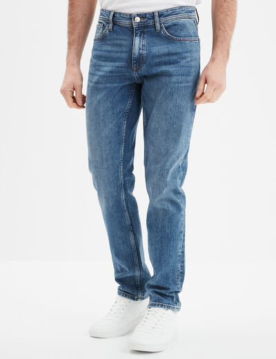 Jeans denim straight 5 poches Creeks denim double stone homme