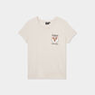 T-shirt manches courtes coton Gremlins sable femme