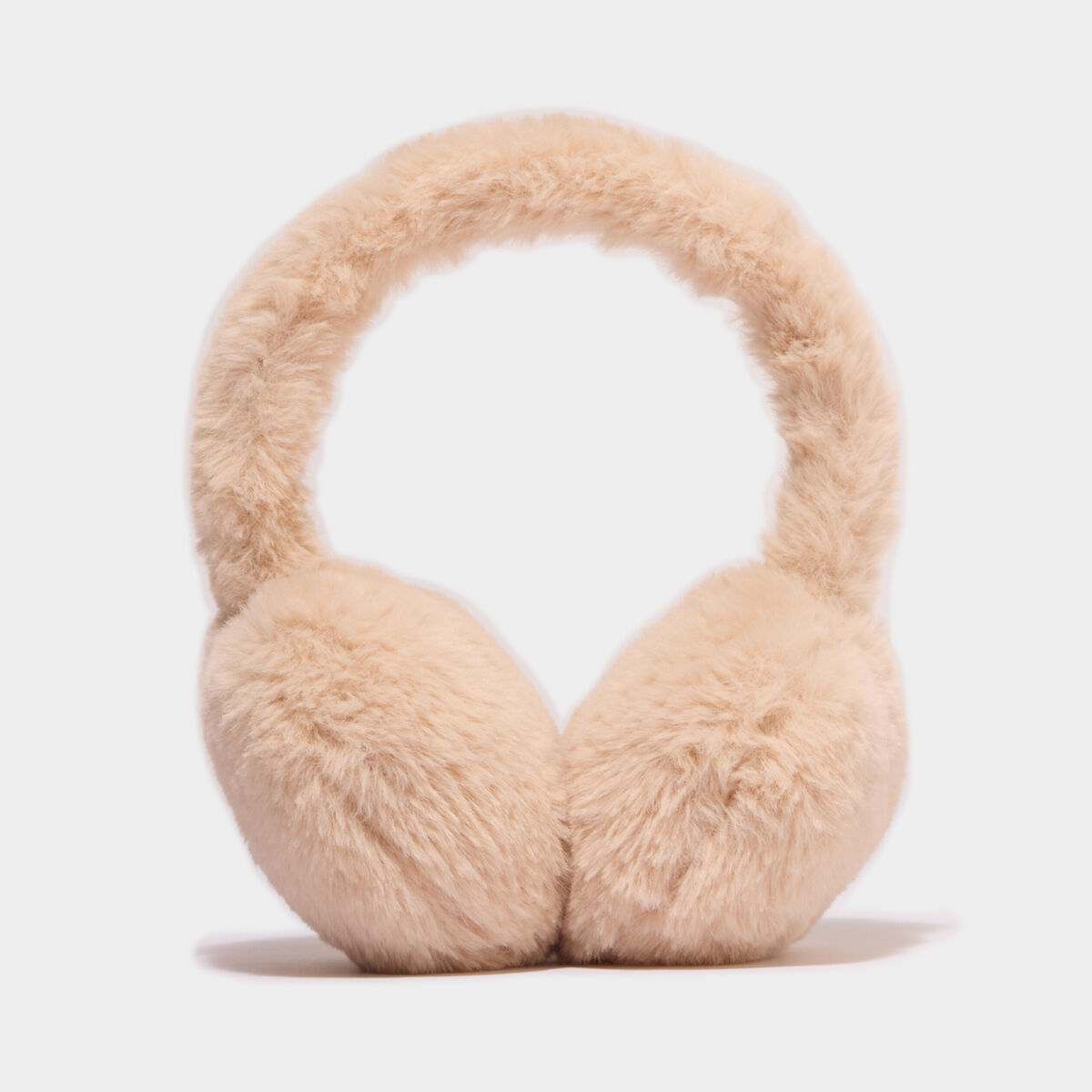 Cache-oreilles fausse fourrure sable femme