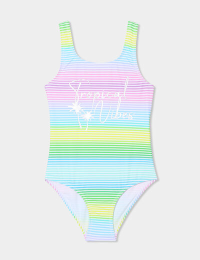 Maillot de bain une pièce multicolore fille