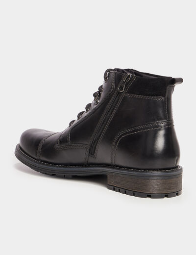 Boots en cuir Liberto noir homme