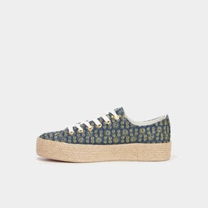 tennis basses semelles en corde bleu femme Tennis basses semelles en corde bleu femme