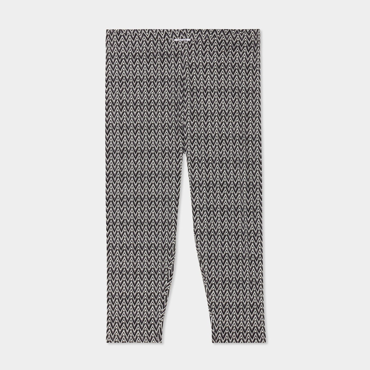 Leggings 3/4 coton noir femme grande taille