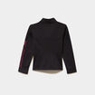Gilet zipp&eacute; col montant noir fille