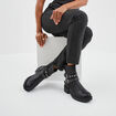 Bottines boucles et clous à talons noir femme
