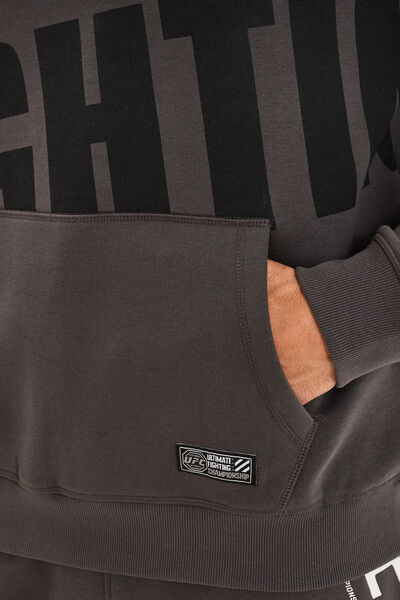 Sweat hoodie 1 poche &agrave; capuche UFC noir homme