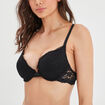 Soutien-gorge maxi push-up dentelle noir femme