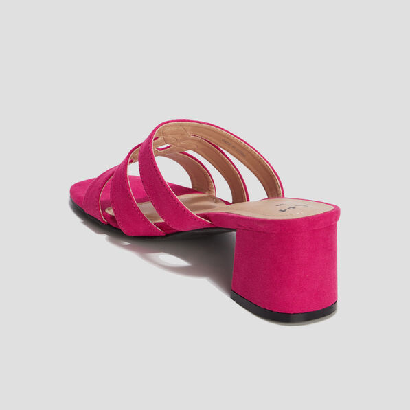 mules a talons bout carre rose fushia femme Mules à talons bout carré rose fushia femme