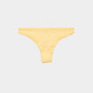 Tanga en dentelle doublure coton jaune femme