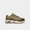 Baskets running &agrave; lacets &eacute;lastiqu&eacute;s vert kaki gar&ccedil;on