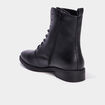 Boots &agrave; lacets et zipp&eacute;es noir femme
