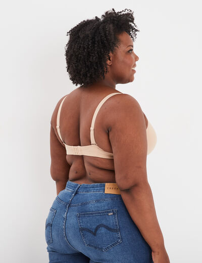 Soutien-gorge corbeille sable femme grande taille