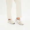 Baskets bi-matière à lacets Creeks blanc femme