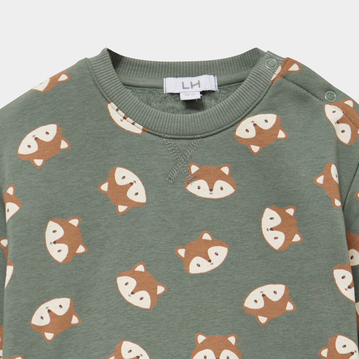 Ensemble 2 pi&egrave;ces sweat et pantalon vert kaki b&eacute;b&eacute; gar&ccedil;on