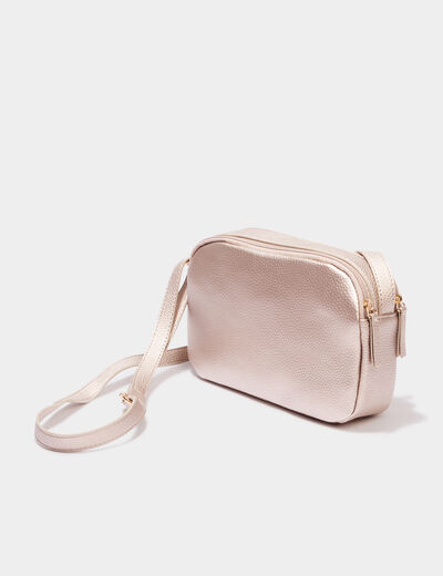Sac pochette avec poche à rabat couleur or femme