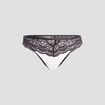 Culotte avec micro dentelle blanc femme