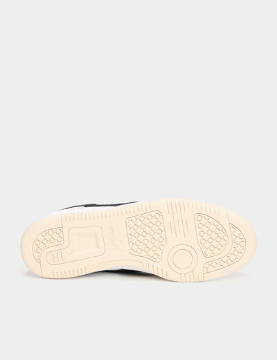 Tennis basses à lacets en cuir Puma sable homme
