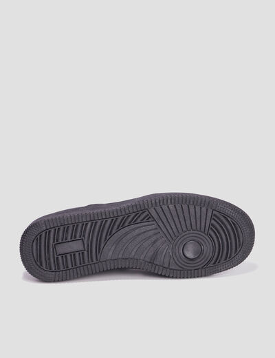Tennis basses à lacets noir homme