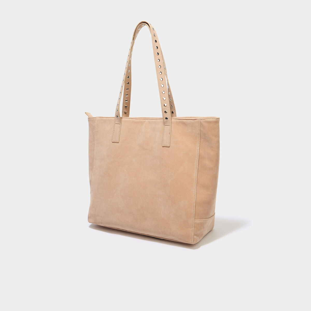 Sac cabas effet su&eacute;dine sable femme