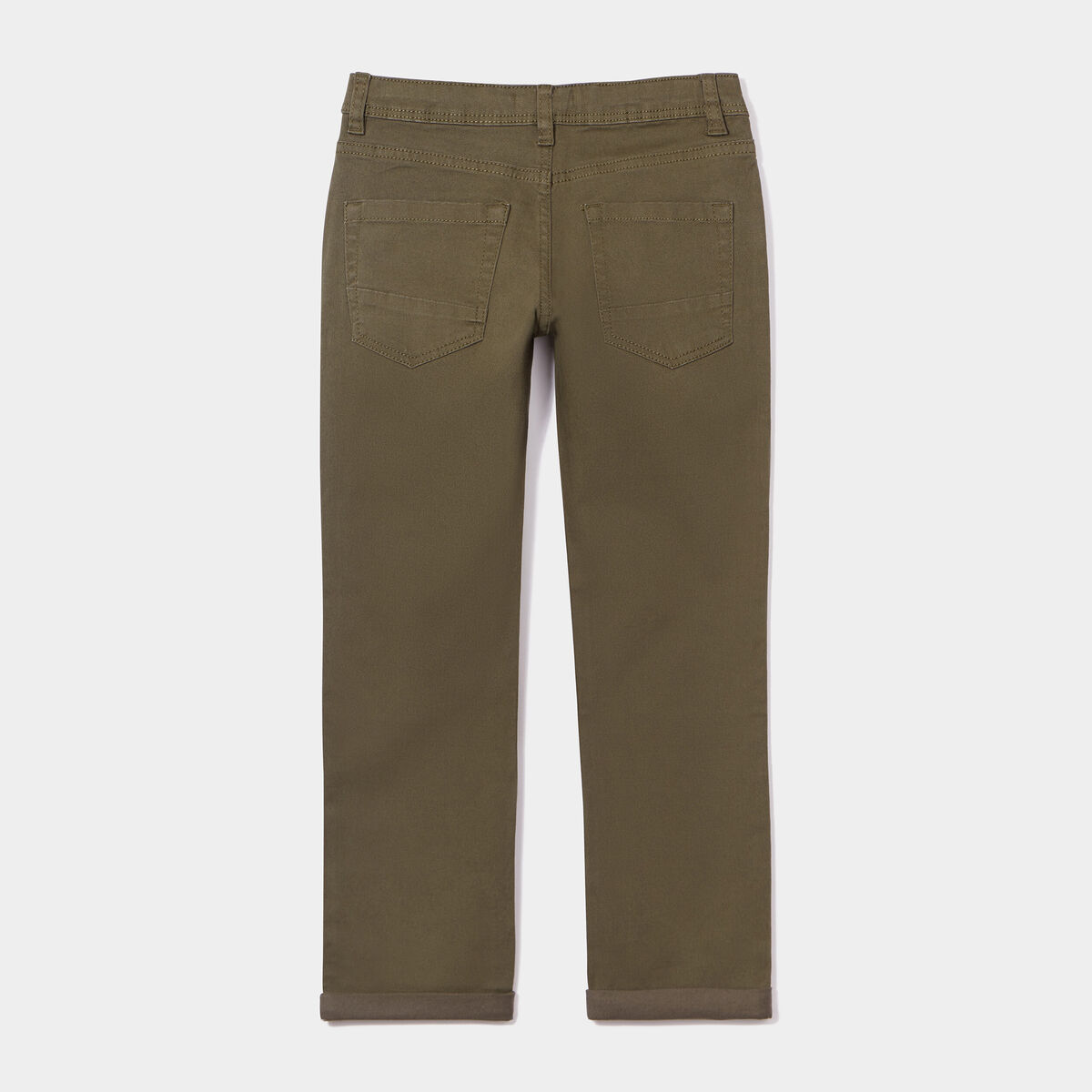 Pantalon regular avec poches vert kaki garçon