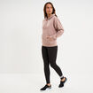 Sweat hoodie 1 poche &agrave; capuche Puma marron clair femme
