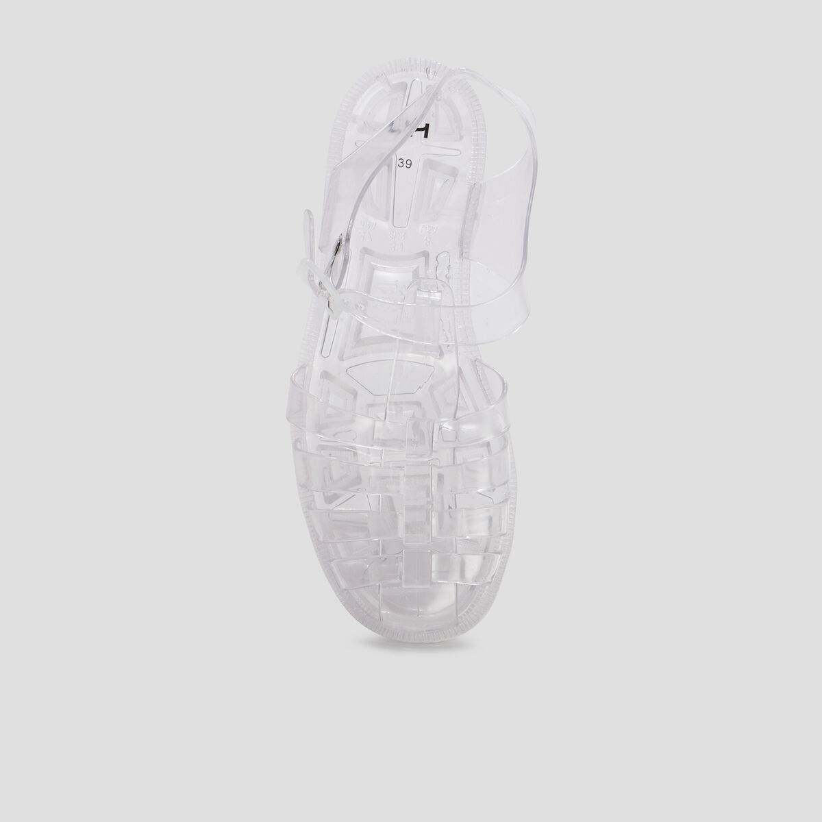 Sandales de plage transparentes multicolore femme