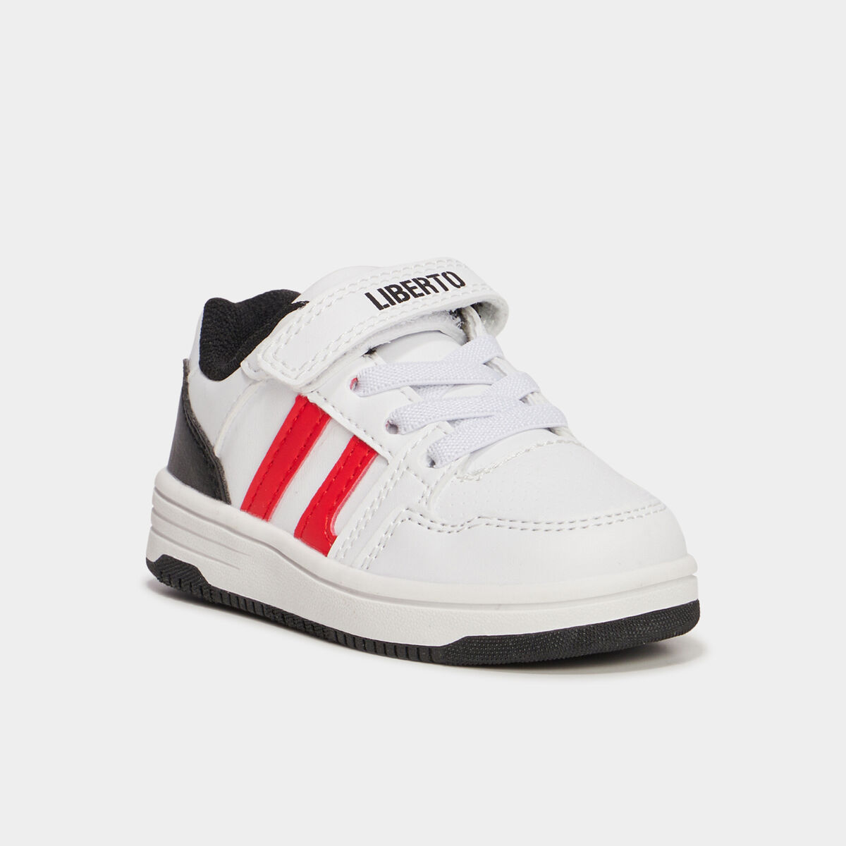 Tennis basses semelle plate Liberto blanc bébé garçon