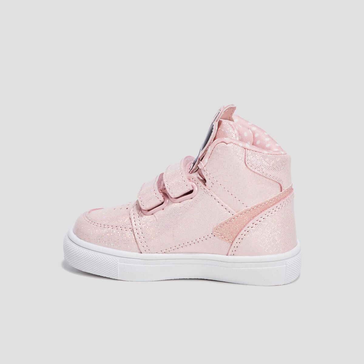 Baskets montantes pailleté Minnie rose bébé fille