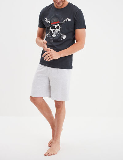 Ensemble pyjama short One Piece noir homme