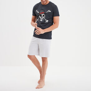 ensemble pyjama short one piece noir homme Ensemble pyjama short One Piece noir homme