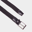 Ceinture tress&eacute;e noir gar&ccedil;on