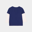 T-shirt boutonné manches longues Creeks bleu marine bébé garçon