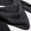 &Eacute;charpe triangulaire en maille douce gris fonc&eacute; femme