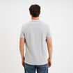 Polo en coton manches courtes gris homme