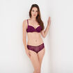 Soutien-gorge corbeille paddé dentelle rouge femme