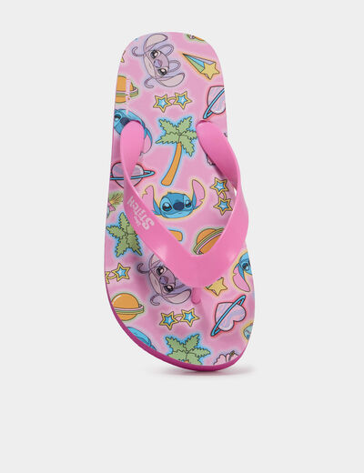 Tongs Stitch rose fille