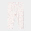 Legging taille &eacute;lastiqu&eacute;e coton ecru b&eacute;b&eacute; fille