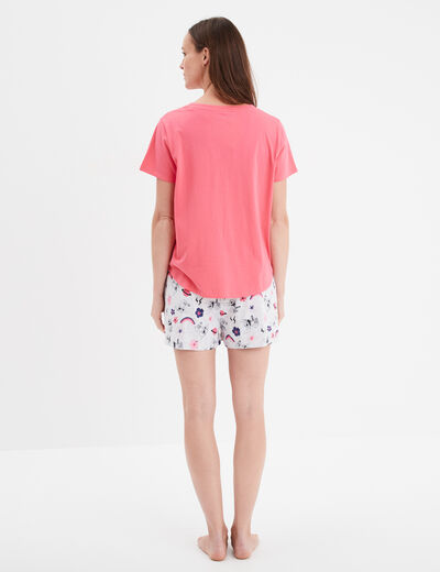 Pyjama Débardeur Rose Framboise + Short - Neuf Avec Étiquettes