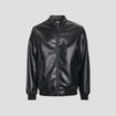 Blouson bomber doublée droite noir homme