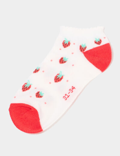 Lot 5 paires chaussettes invisibles multicolore fille