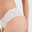 Boxer en dentelle ivoire femme