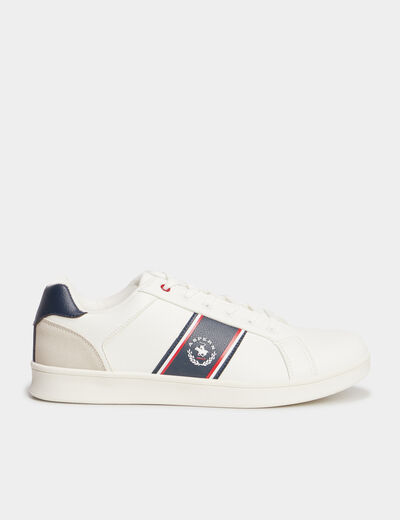 Tennis basses à lacets Aspern blanc homme