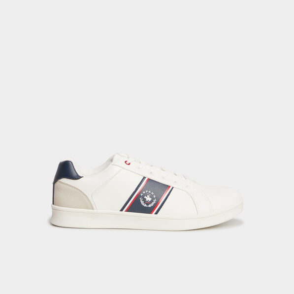 Tennis basses à lacets Aspern blanc homme