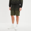 Short jogging droit à coulisse vert kaki homme