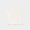 T-shirt brod&eacute; avec noeuds coton ivoire fille