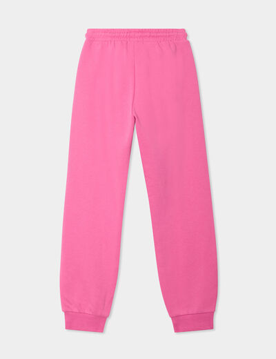 Pantalon de jogging molleton rose fushia fille